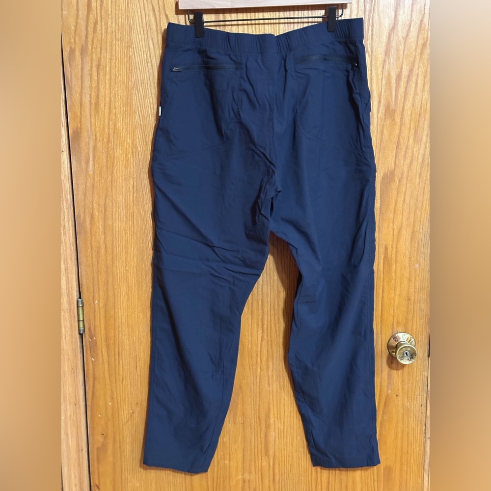 L.L. Bean Men's black‎ Cargo Pants sz large lightweight outdoors hiking(F)